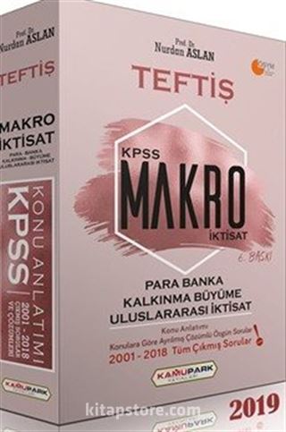 KPSS TEFTİŞ Makro İktisat, Para Banka, Kalkınma Büyüme, Uluslararası İktisat Konu Anlatımı