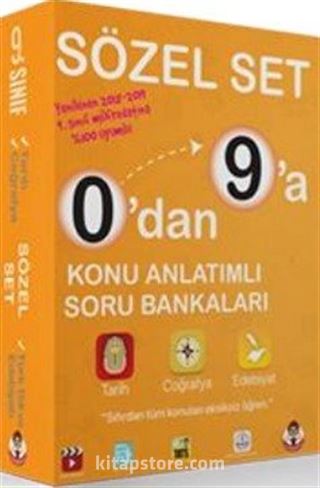 0'dan 9'a Konu Anlatımlı Soru Bankası Sözel Set