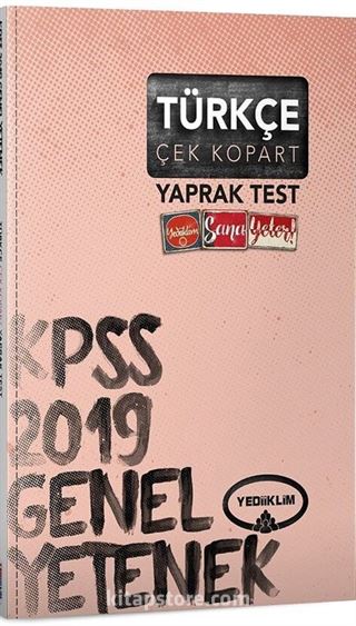 2019 KPSS Genel Yetenek Türkçe Çek Kopart Yaprak Test