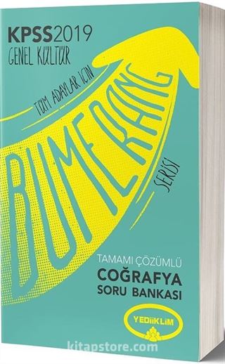 2019 KPSS Genel Kültür Bumerang Tamamı Çözümlü Coğrafya Soru Bankası