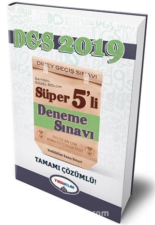 2019 DGS Süper 5'li Tamamı Çözümlü Deneme Sınavı