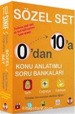 0'dan 10'a Konu Anlatımlı Soru Bankası Sözel Set