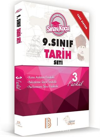 9. Sınıf Tarih Sınav Koçu Konu Anlatımlı 3 Fasikül Set