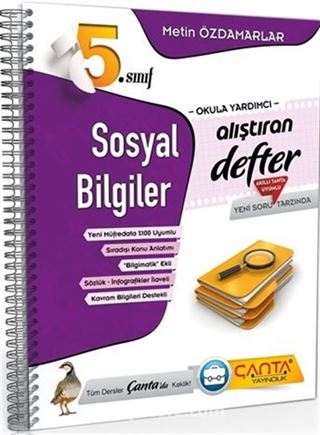 5. Sınıf Sosyal Bilgiler Alıştıran Defter