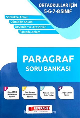 Ortaokullar İçin Paragraf Soru Bankası (5-6-7-8.Sınıf)