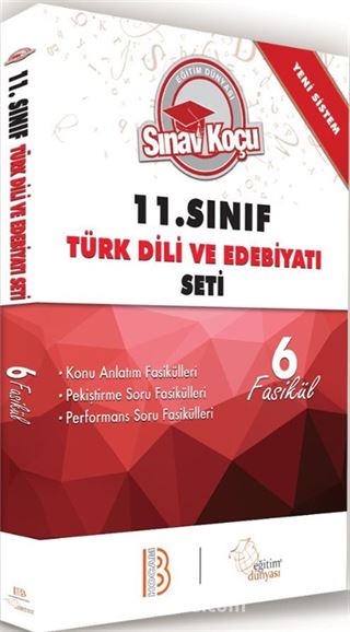 11. Sınıf Türk Dili ve Edebiyatı Sınav Koçu Konu Anlatımlı 6 Fasikül Set