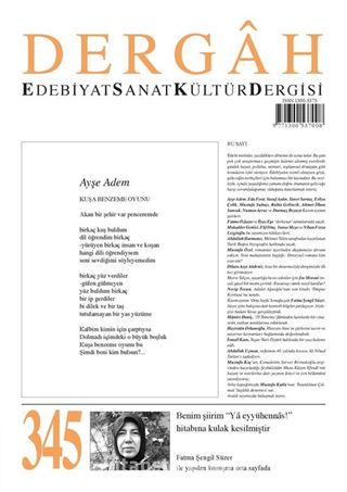 Dergah Edebiyat Sanat Kültür Dergisi Sayı:345 Kasım 2018