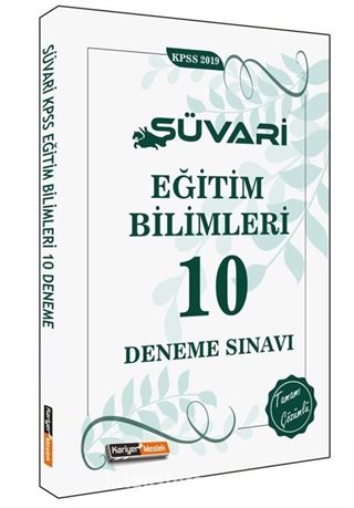 2019 Süvari KPSS Eğitim Bilimleri Tamamı Çözümlü 10 Deneme Sınavı