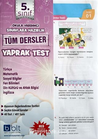 5. Sınıf Tüm Dersler Yaprak Test