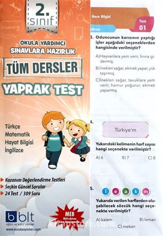 2. Sınıf Tüm Dersler Yaprak Test