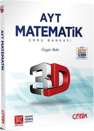 AYT 3D Matematik Tamamı Video Çözümlü Soru Bankası