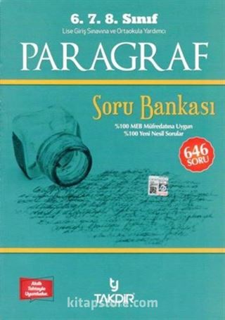 6.7. 8.Lise Sınıf Paragraf Soru Bankası