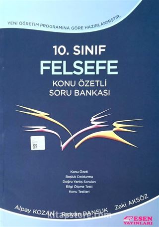 10.Sınıf Felsefe Konu Özetli Soru Bankası