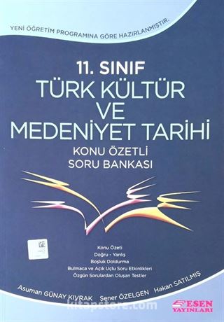 11.Sınıf Türk Kültür ve Medeniyet Tarihi Konu Özetli Soru Bankası