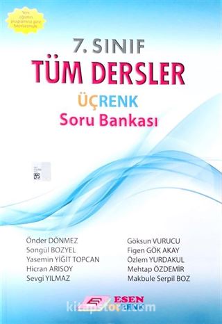 7.Sınıf Tüm Dersler Üçrenk Soru Bankası