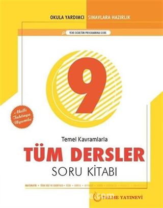 9. Sınıf Temel Kavramlarla Tüm Dersler Soru Kitabı