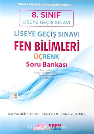 8.Sınıf Liseye Geçiş Sınavı Fen Bilimleri Üçrenk Soru Bankası