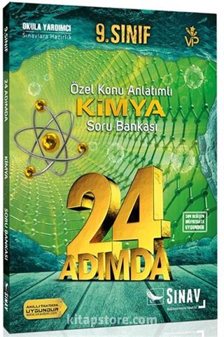 9. Sınıf Kimya 24 Adımda Özel Konu Anlatımlı Soru Bankası