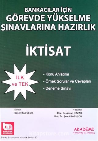 Bankacılar İçin Görevde Yükselme Sınavlarına Hazırlık İktisat