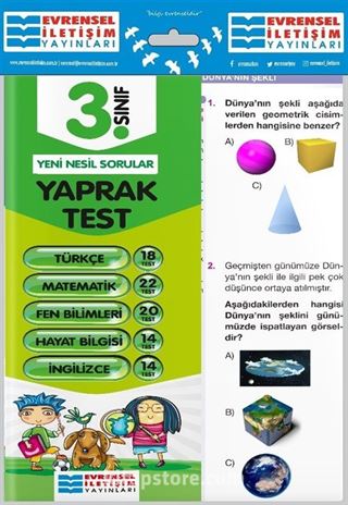 3. Sınıf Tüm Dersler Yaprak Testler