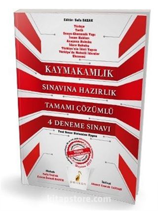 2019 Kaymakamlık Sınavına Hazırlık Tamamı Çözümlü 4 Deneme