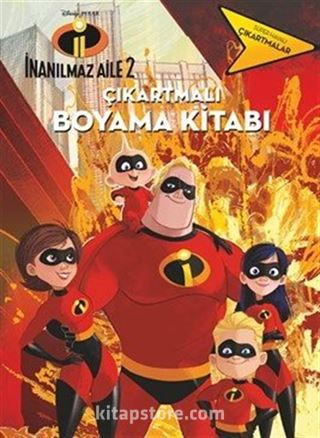 İnanılmaz Aile 2 Çıkartmalı Boyama Kitabı