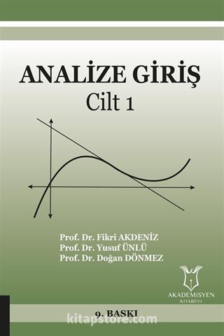 Analize Giriş Cilt 1