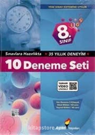 8. Sınıf Liselere Giriş Sınavı 10 Deneme Seti