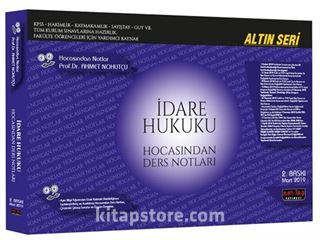 İdare Hukuku Hocasından Ders Notları