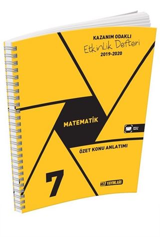 7. Sınıf Matematik Özet Konu Anlatımı Kazanım Odaklı Etkinlik Defteri