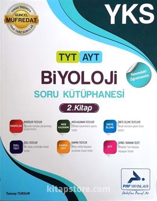 TYT AYT Biyoloji Soru Kütüphanesi 2. Kitap