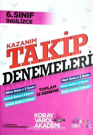 6. Sınıf İngilizce Kazanım Takip Denemeleri