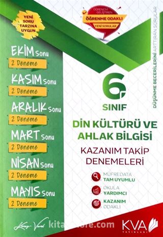 6. Sınıf Din Kültürü Ve Ahlak Bilgisi Kazanım Takip Denemeleri