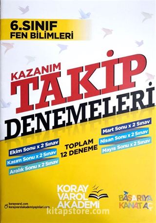 6. Sınıf Fen Bilimleri Kazanım Takip Denemeleri