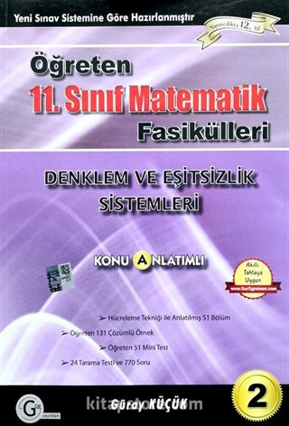 11. Sınıf Öğreten Matematik Fasikülleri 2 Denklem ve Eşitsizlik Sistemleri Konu Anlatımlı