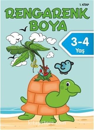 Rengarenk Boya 3-4 Yaş (1. Kitap)