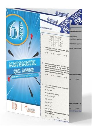 6. Sınıf Matematik Çek Kopar Yaprak Test