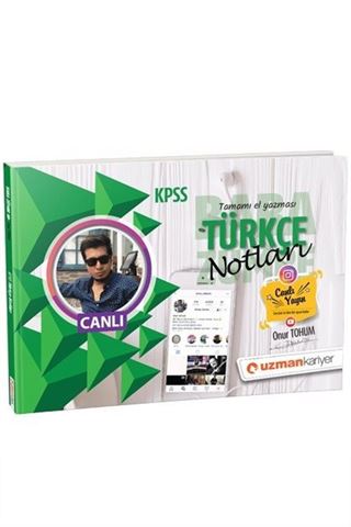 2019 Kpss Türkçe Canlı Ders Notları