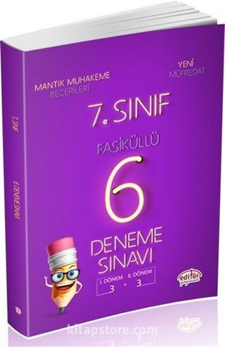 7. Sınıf Çözümlü Fasiküllü 6 Deneme Sınavı