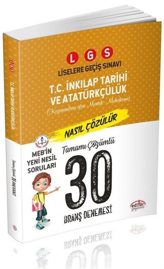 LGS T.C. İnkılap Tarihi ve Atatürkçülük 30 Branş Denemesi Nasıl Çözülür