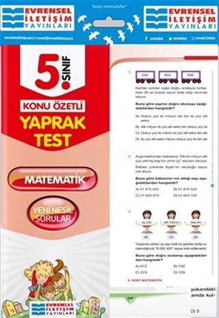 5. Sınıf Matematik Konu Özetli Yaprak Test