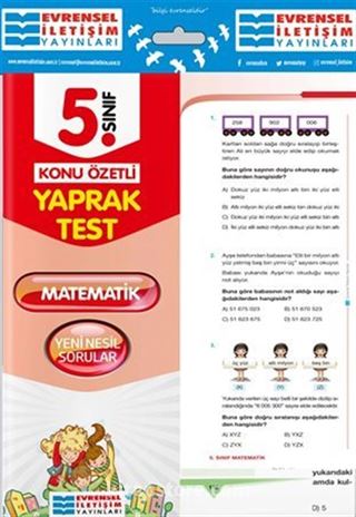 5. Sınıf İngilizce Konu Özetli Yaprak Test