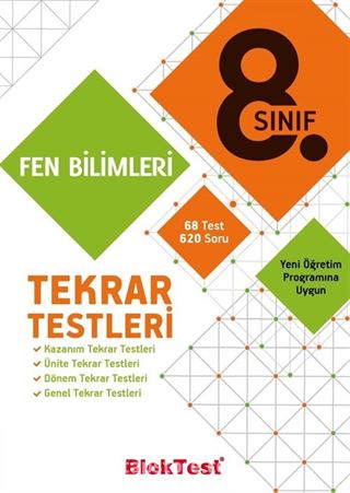 8. Sınıf Fen Bilimleri Tekrar Testleri