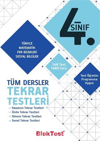 4. Sınıf Tüm Dersler Tekrar Testleri