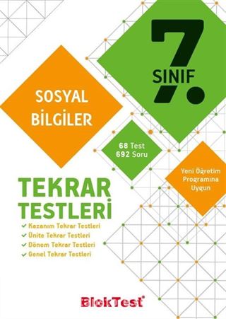 7. Sınıf Sosyal Bilgiler Tekrar Testleri