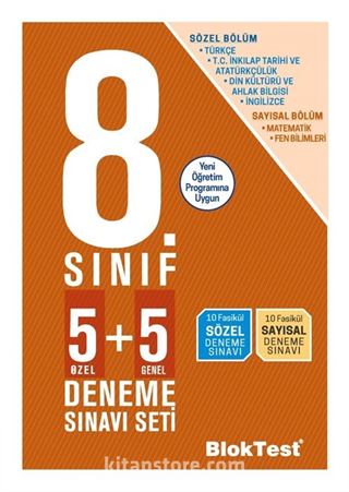 8. Sınıf Deneme Sınav Seti (5+5)