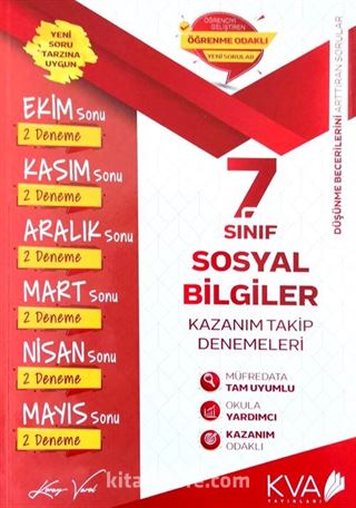 7. Sınıf Sosyal Bilgiler Kazanım Takip Denemeleri