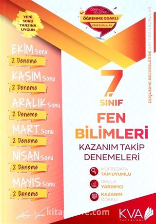 7. Sınıf Fen Bilimleri Kazanım Takip Denemeleri