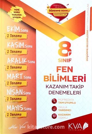 8. Sınıf Fen Bilimleri Kazanım Takip Denemeleri