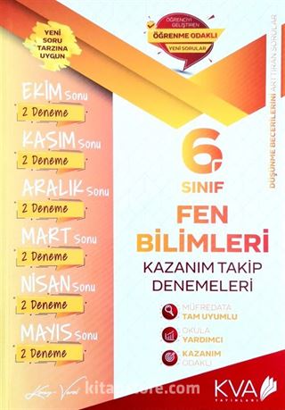 6. Sınıf Fen Bilimleri Kazanım Takip Denemeleri